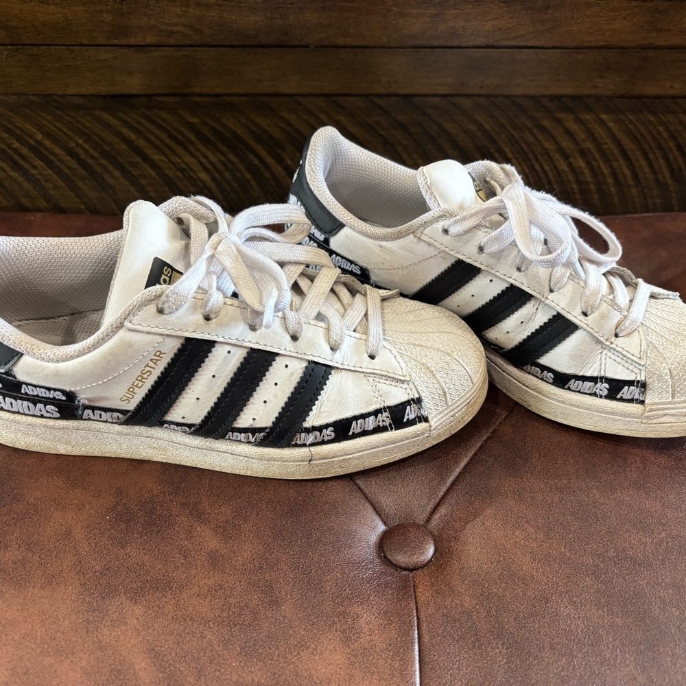 Adidas White and Black Sneakers Classic Design